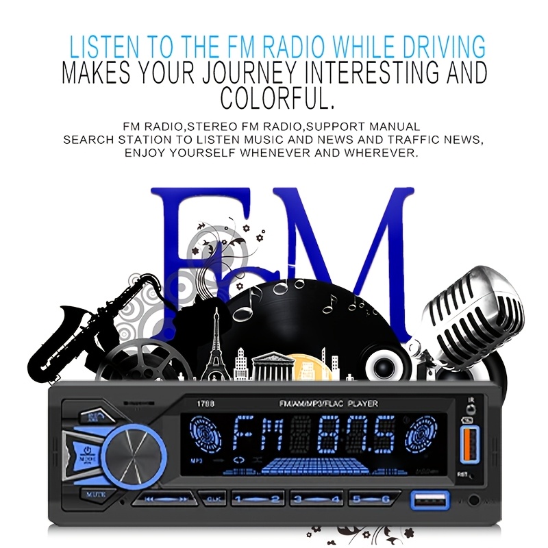 1DIN In-Dash FM Car Radio Ster - Audio Without Music บทวิจารณ์และราคา